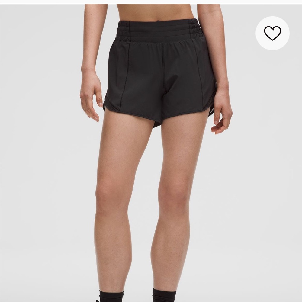 Lululemon Hotty Hot High Rise Black Shorts